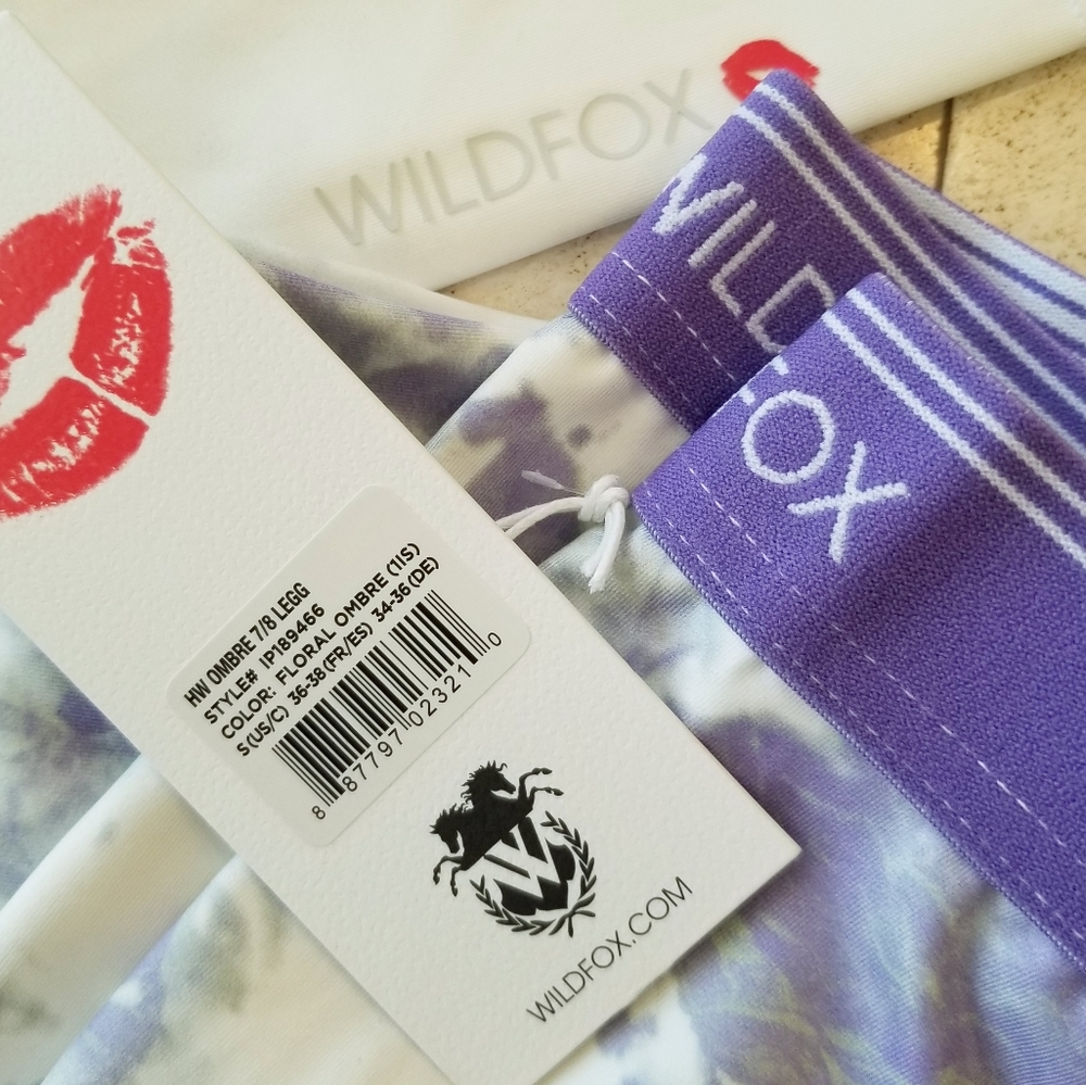 Wild Fox Ombre Tie Dye High Waist Athletic Athleisure Legging Pants NWT - Picture 14 of 15